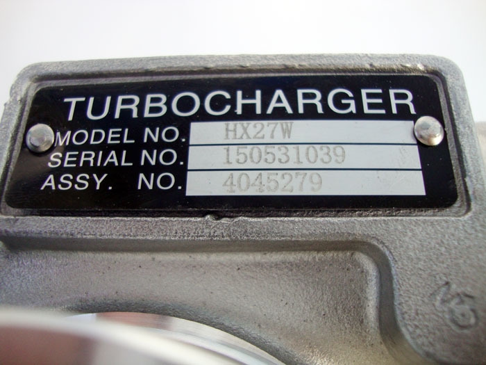 Turbocharger 4045279 for Cummins HX27W Engine